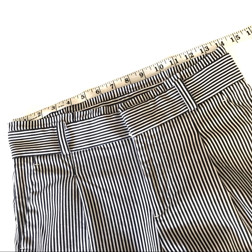BANANA REPUBLIC Stripe Belted wise Leg Crop Pants - Picture 7 of 7
